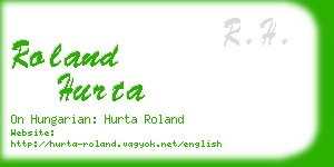 roland hurta business card